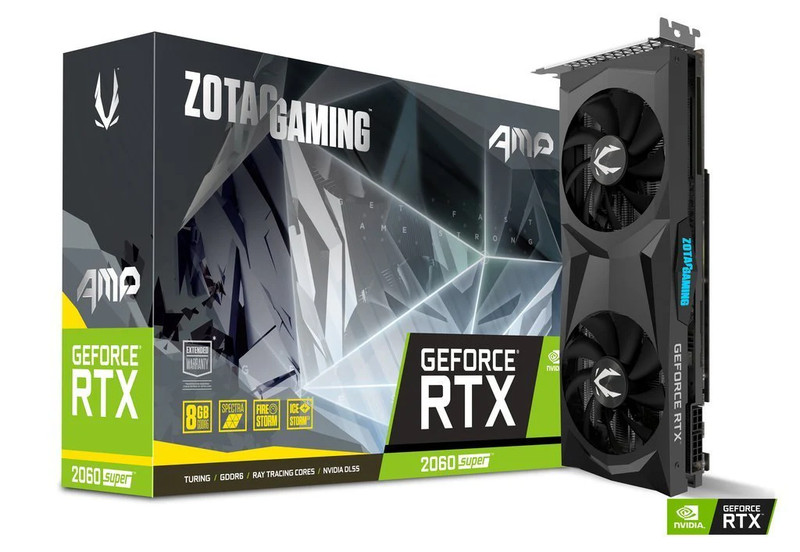 Zotac GeForce RTX 2060 SUPER AMP - 8GB - Twin Fan - كرت الشاشة